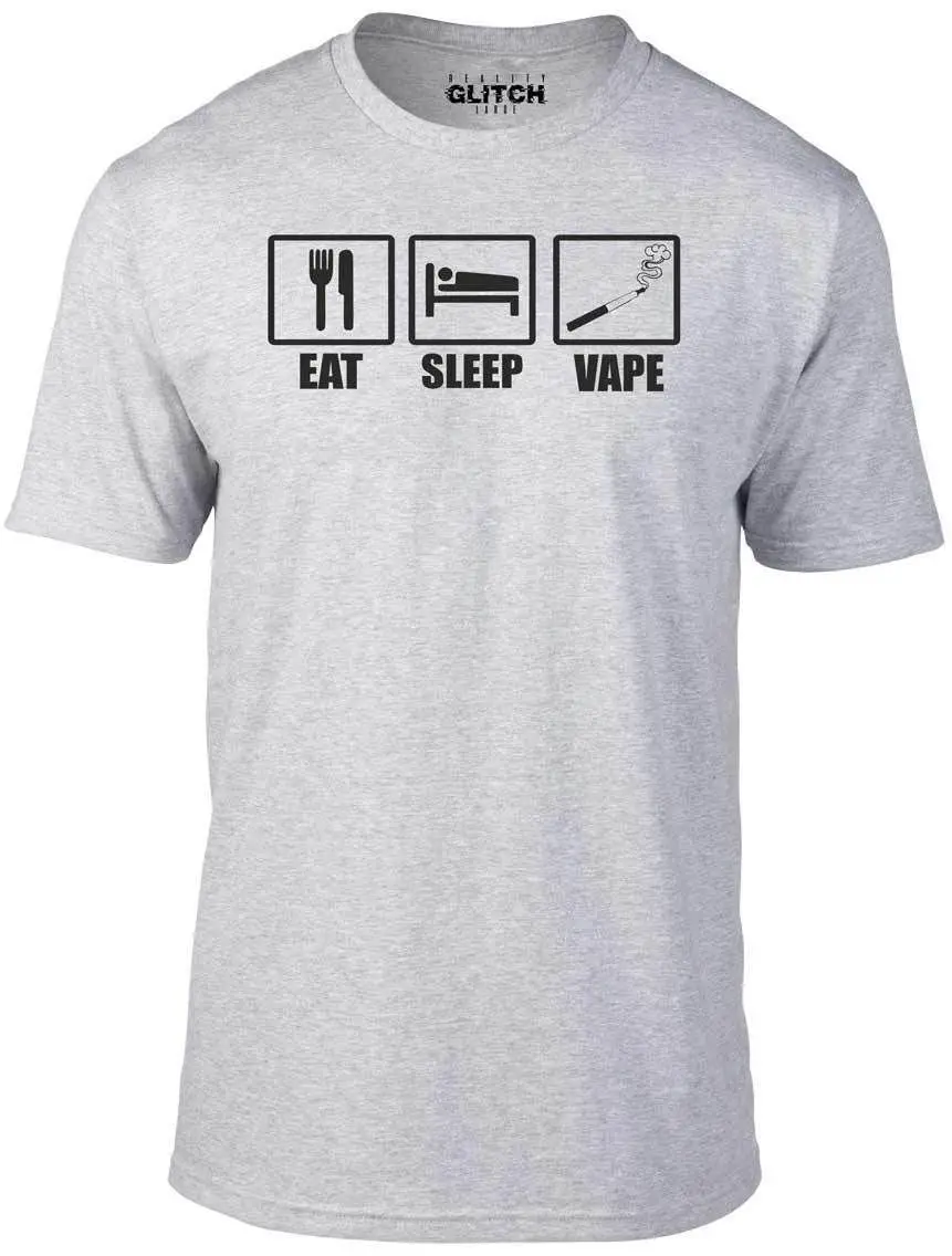 Vaping Area - تي شيرت رجالي Eat Sleep Vape