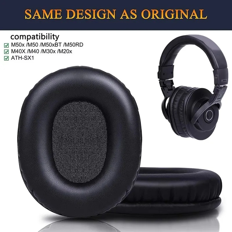 Audio Technica Headphone Ath-M20X - وسادات أذن بديلة من الإسفنج لطراز