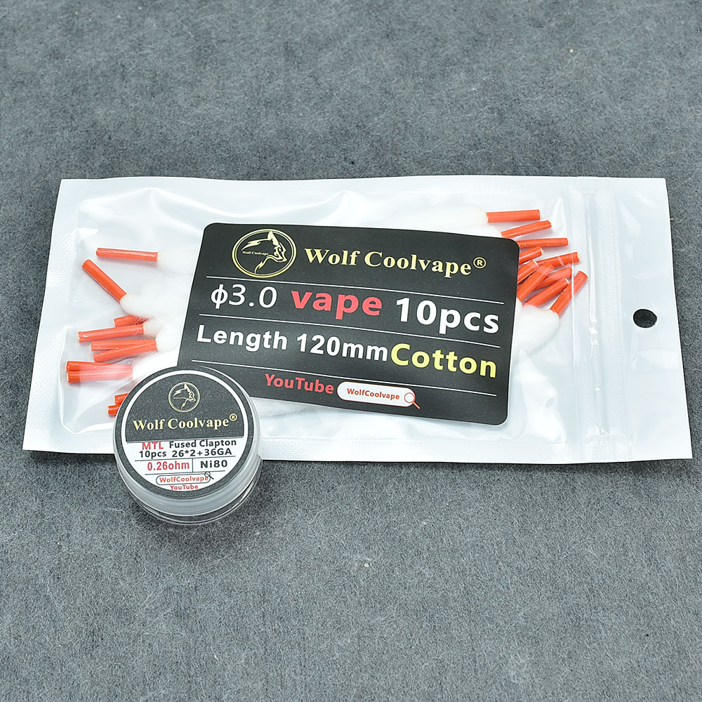 وولفكولي vape-سلك تسخين مسبق ا - مراجعة Clapton Wire Pre Built وسعره