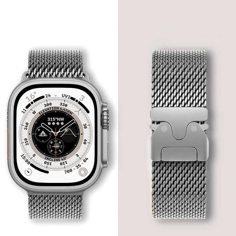 Milanese حلقة الفرقة لساعة أبل - مراجعة Mesh Coil Strip وسعره